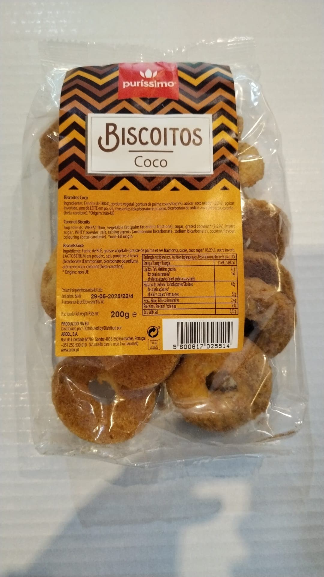 Biscoito de coco